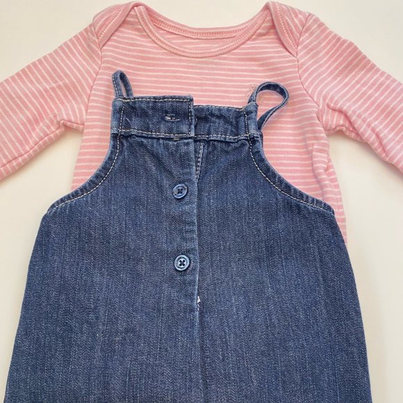 Baby Girls Denim Outfits Bundle, Size 0-3M - Picture 8 of 8